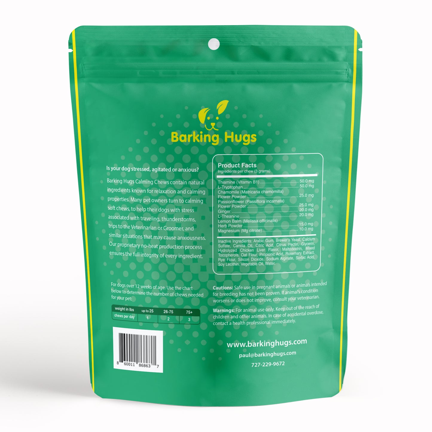 Barking Hugs Calming Chews for Dogs