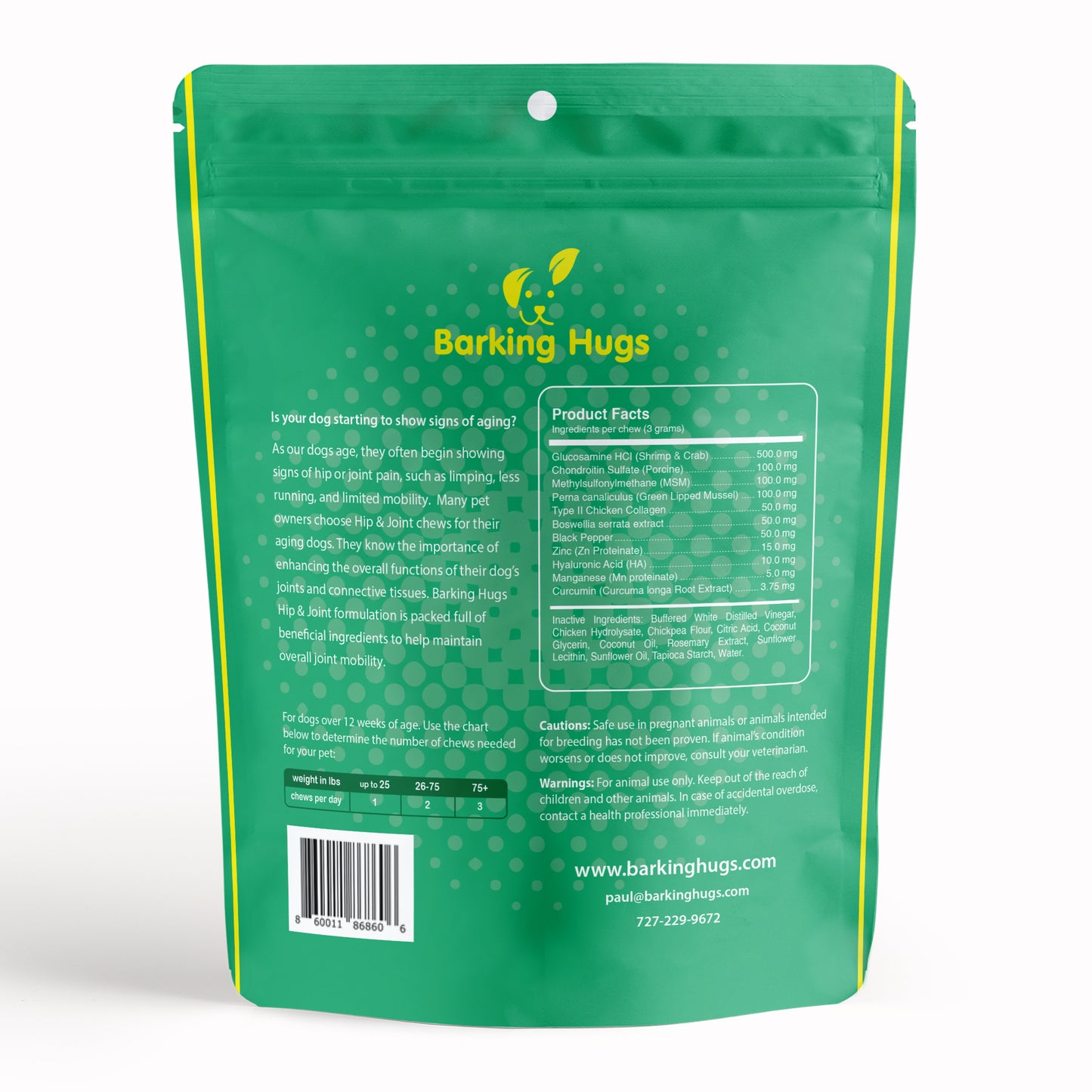 Barking Hugs Hip & Joint Chews