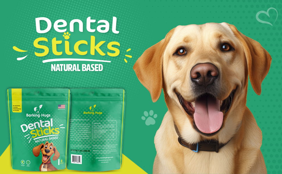 Barking Hugs Dental Sticks for Dogs