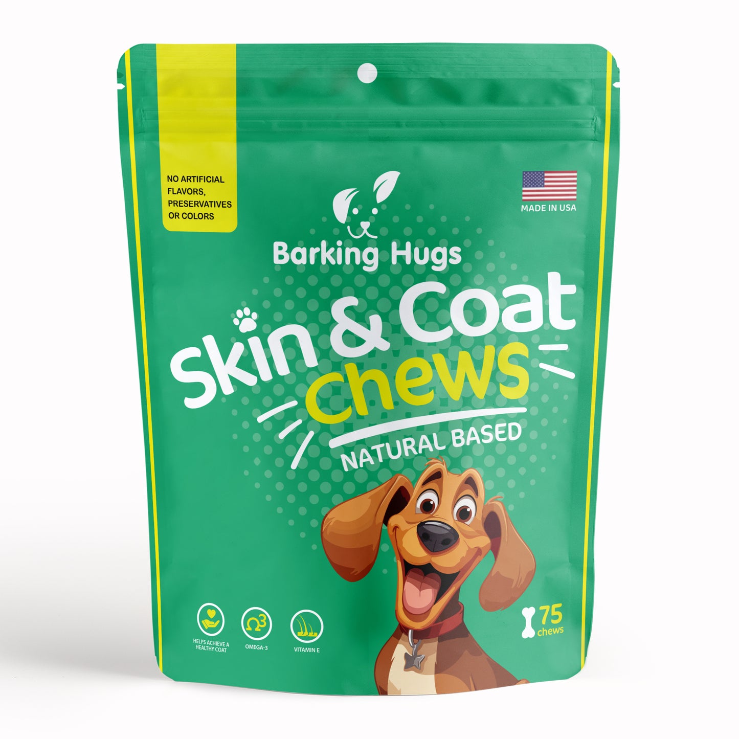 Barking Hugs Skin & Coat Chews Omega 3 Fish Oil for Dogs